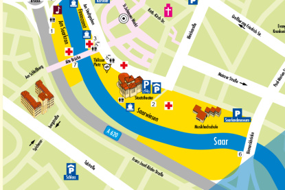 Saar-Spektakel 2019: Lageplan
